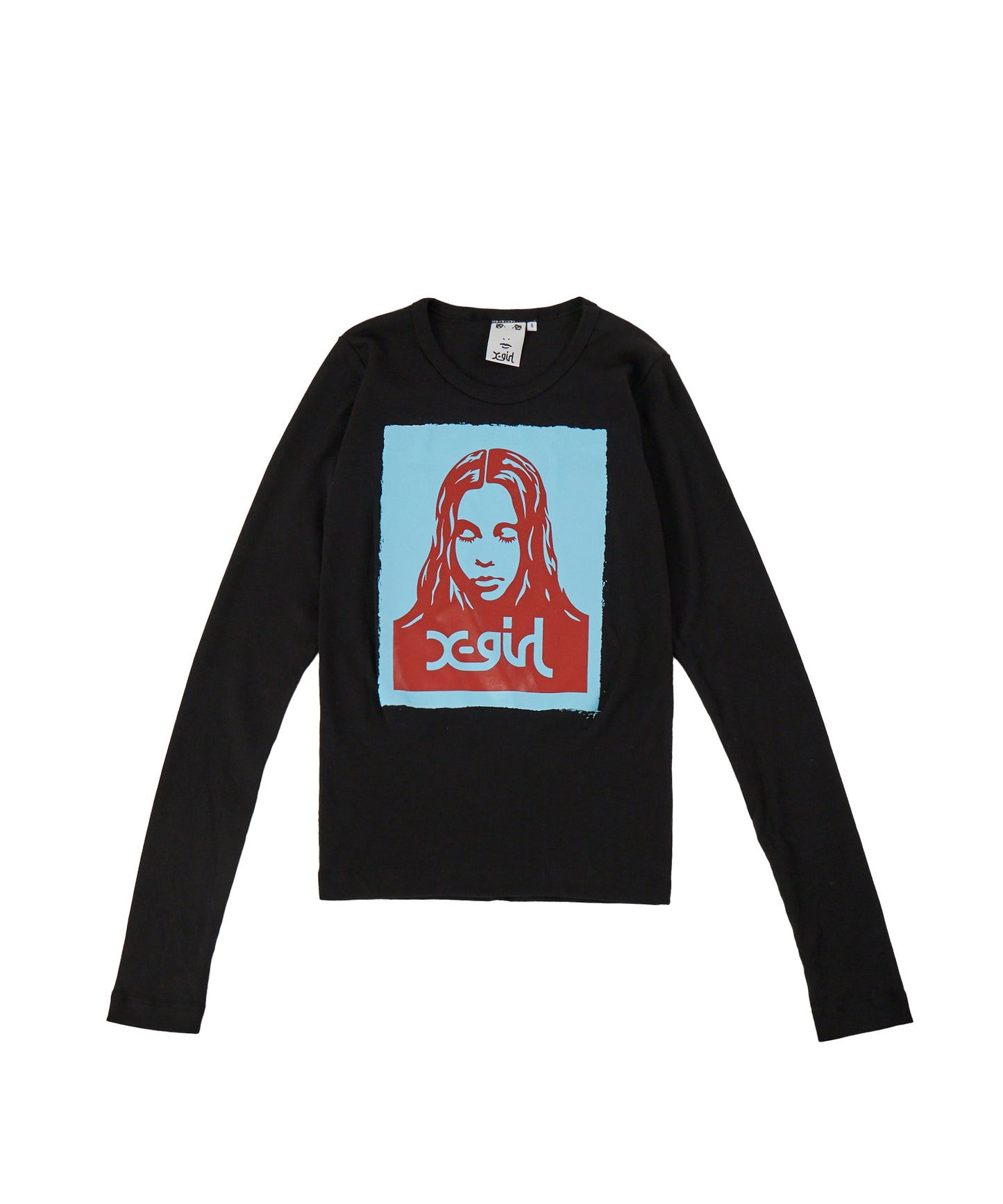 FACE POSTER L/S FITTED TEE