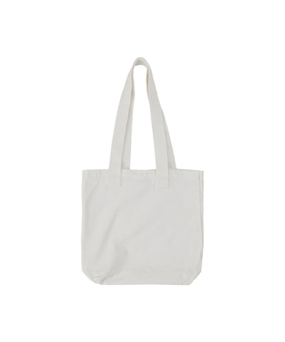 FACE POSTER WASHED DENIM TOTE BAG