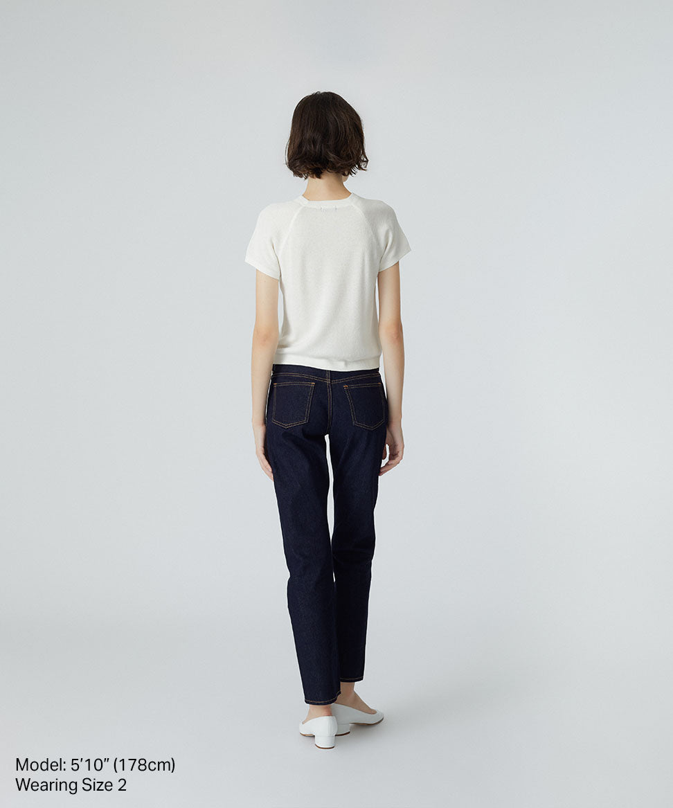 Sheer Knitted S/S Tee