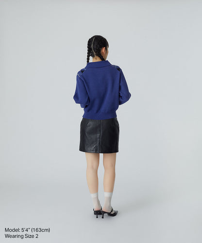 Argyle Knitted Polo