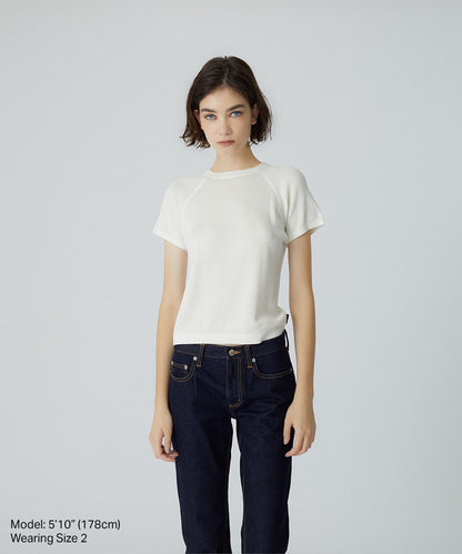 Sheer Knitted S/S Tee