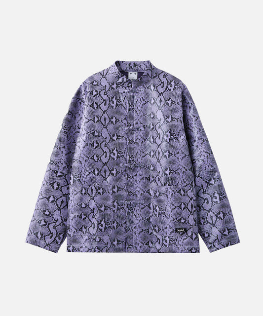 FAUX LEATHER CHINA JACKET