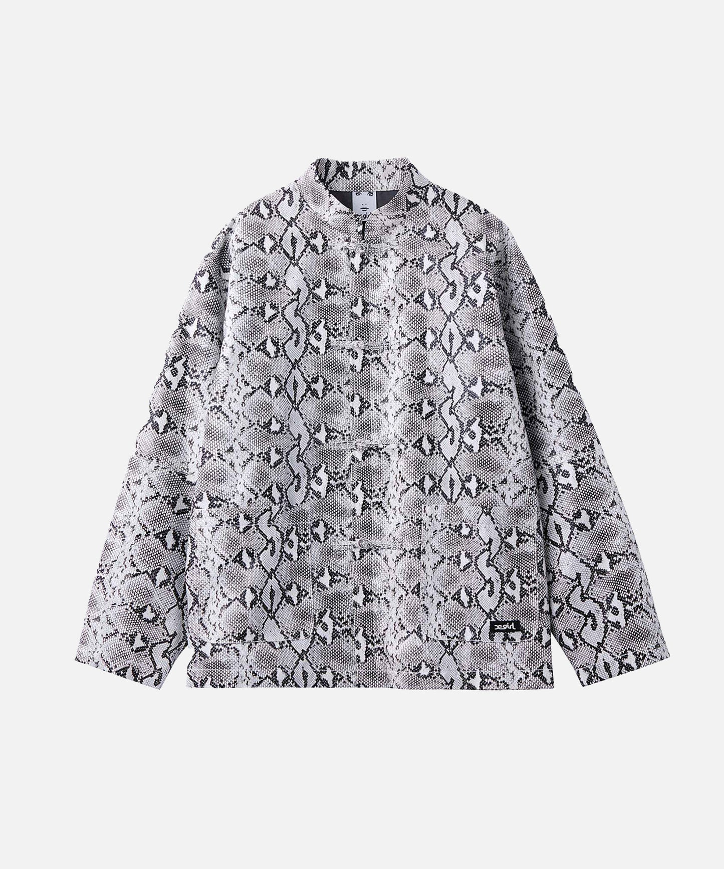 FAUX LEATHER CHINA JACKET