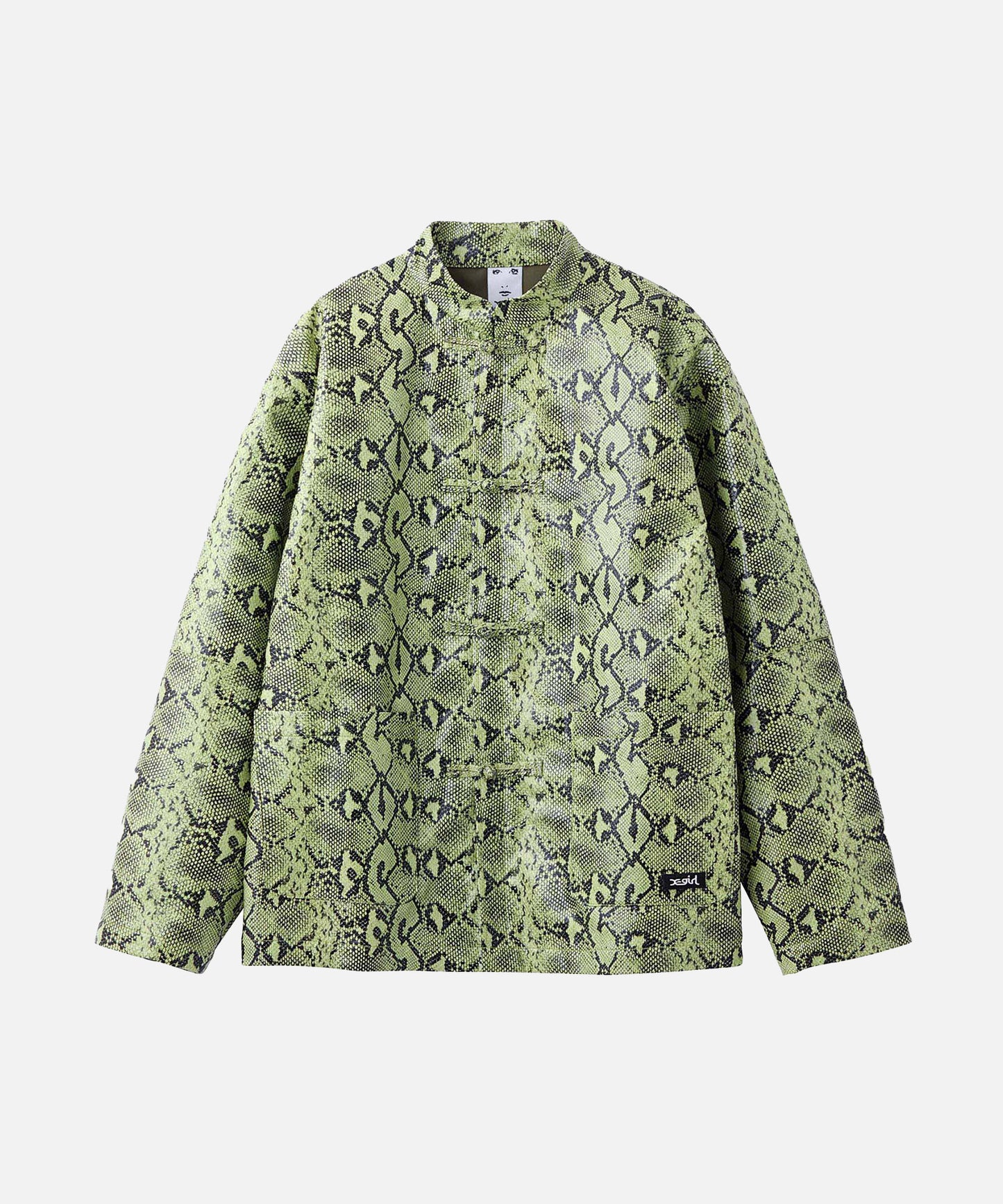 FAUX LEATHER CHINA JACKET