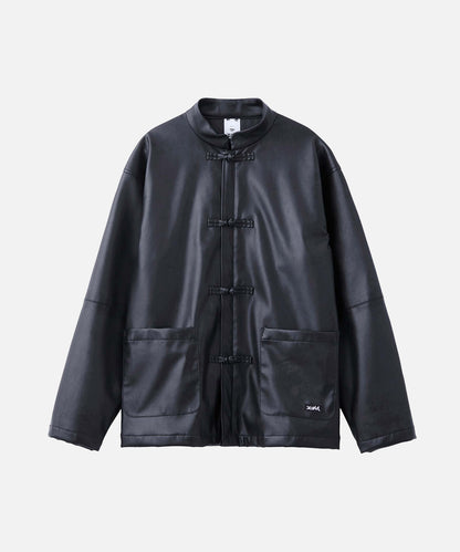 FAUX LEATHER CHINA JACKET