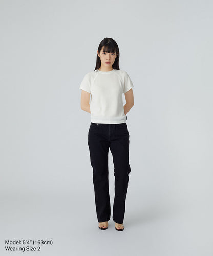 Sheer Knitted S/S Tee