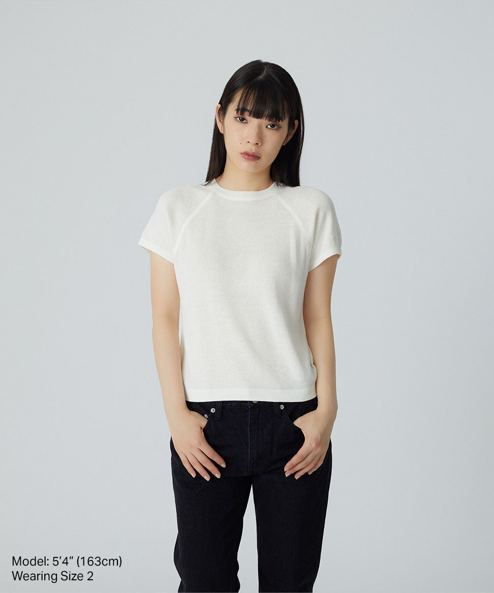 Sheer Knitted S/S Tee