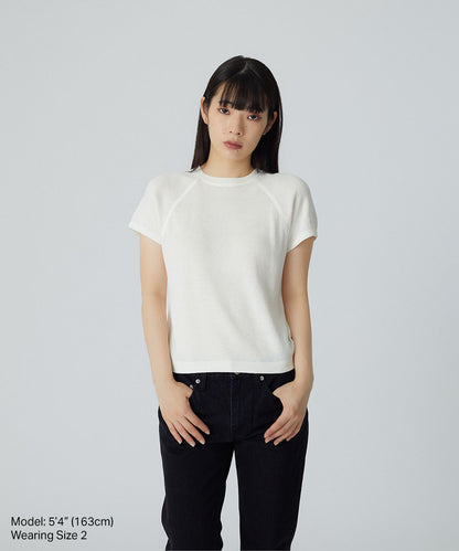 Sheer Knitted S/S Tee