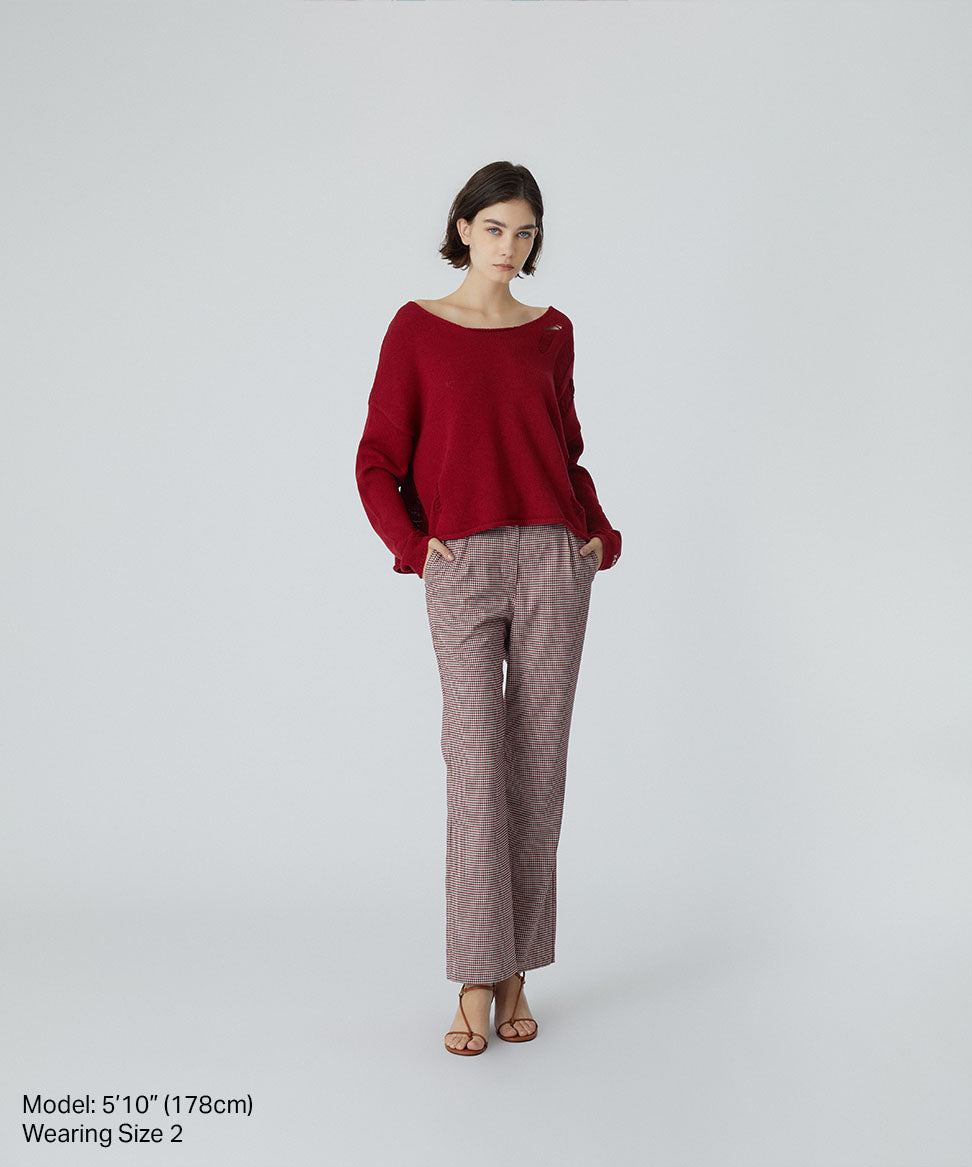 Plaid Trouser