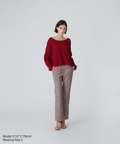 Plaid Trouser