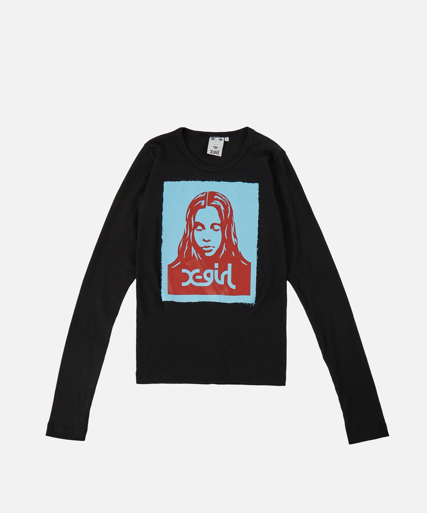 FACE POSTER L/S FITTED TEE