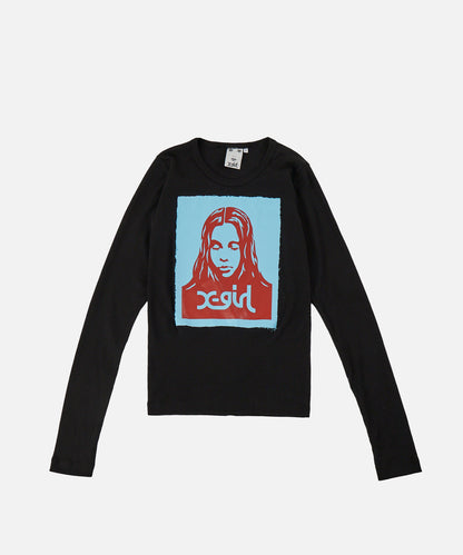 FACE POSTER L/S FITTED TEE