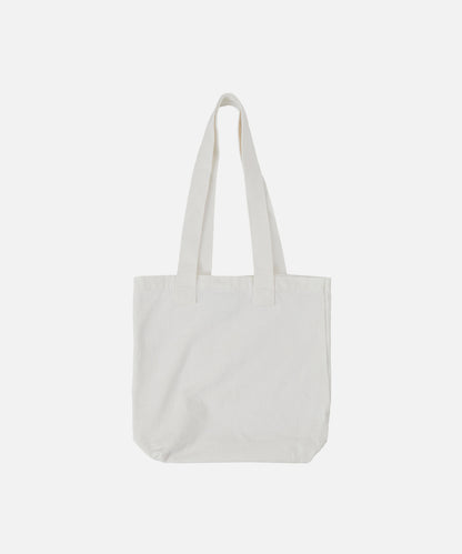 FACE POSTER WASHED DENIM TOTE BAG
