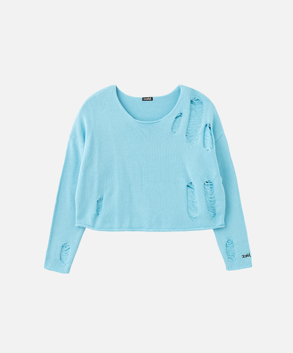 Distressed Knitted Sweater