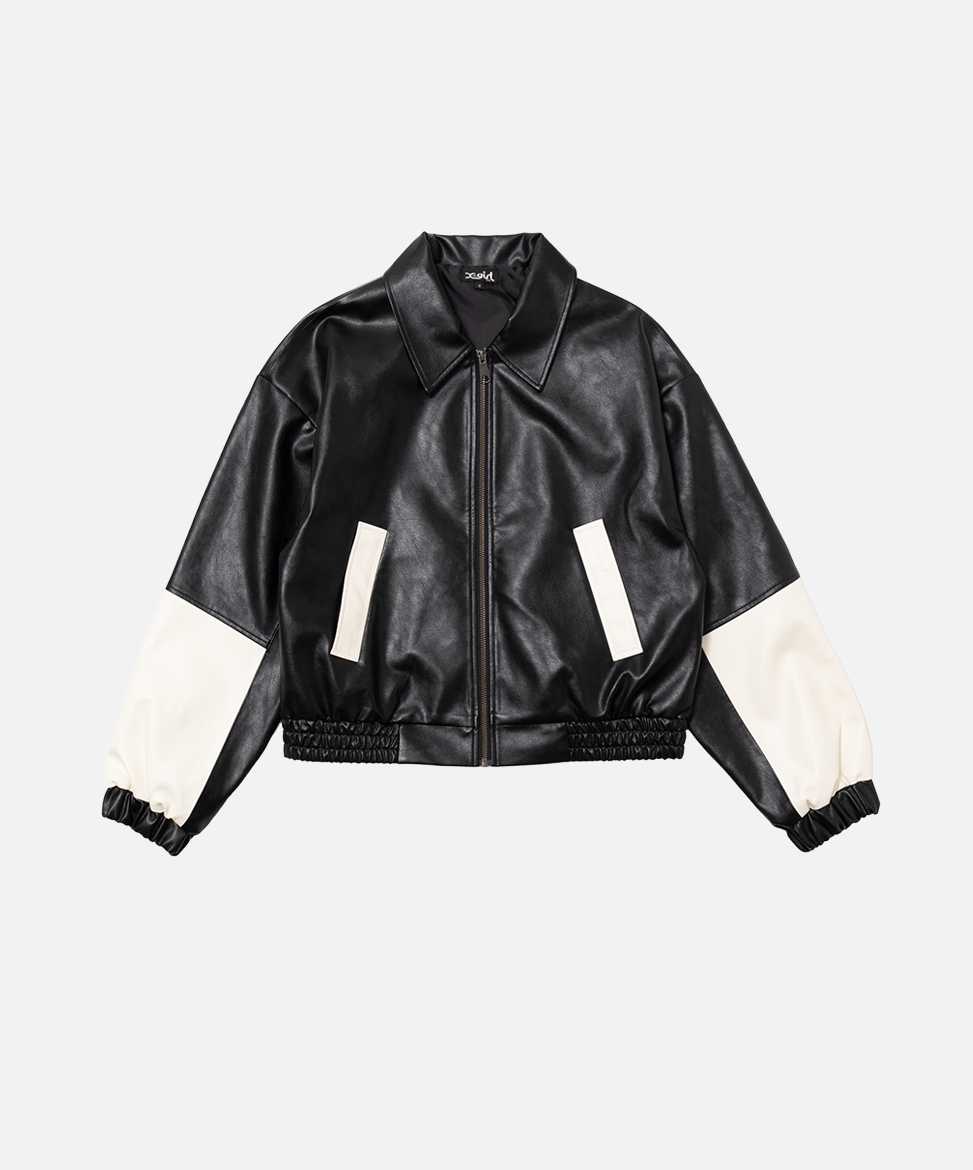 Faux Leather Trucker Jacket