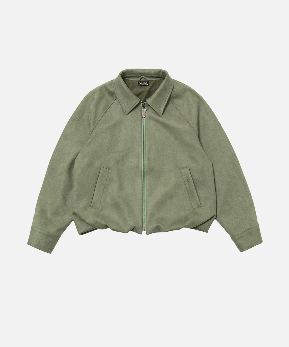 Faux Suede Trucker Jacket