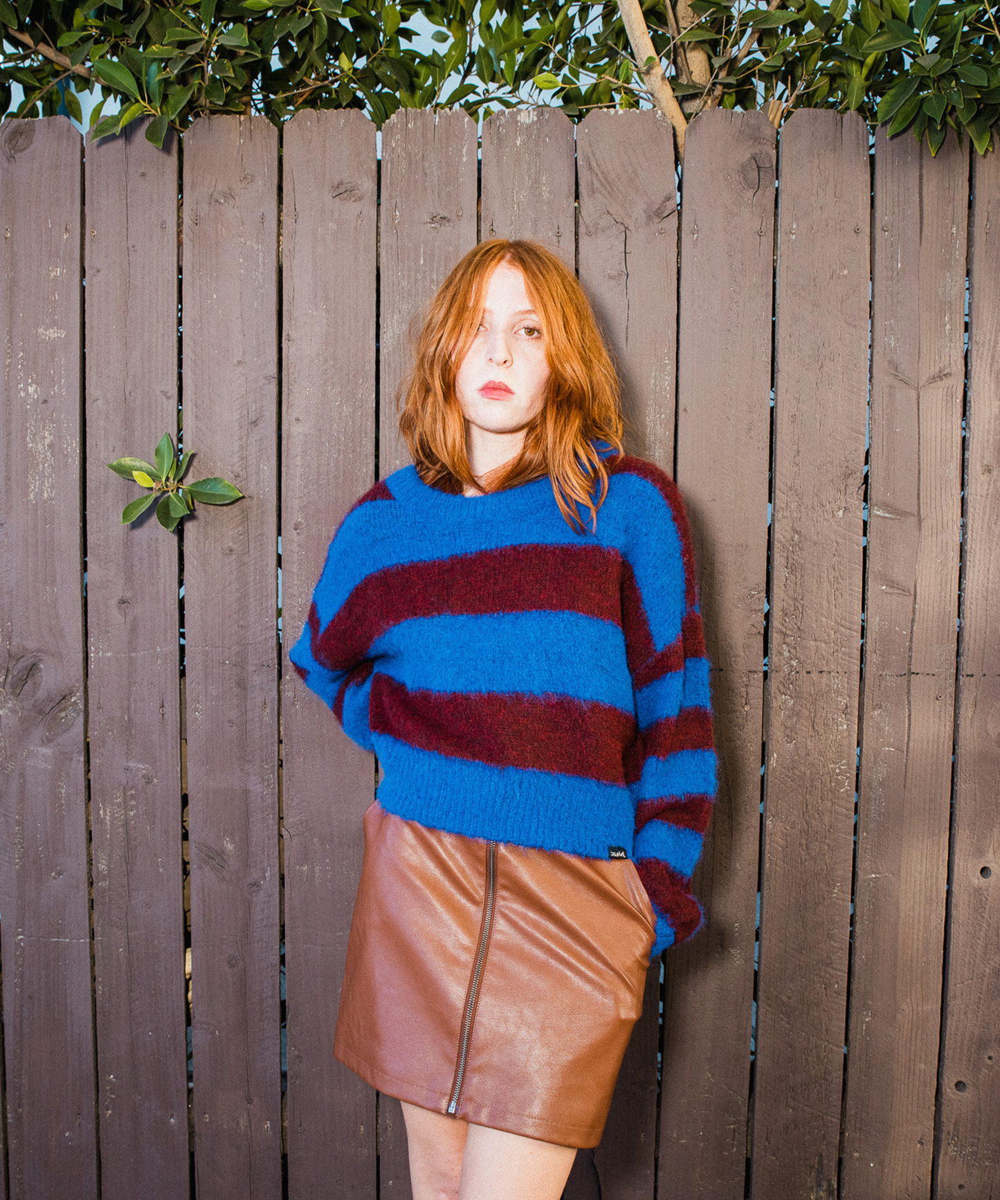 Grungy Knitted Striped Sweater
