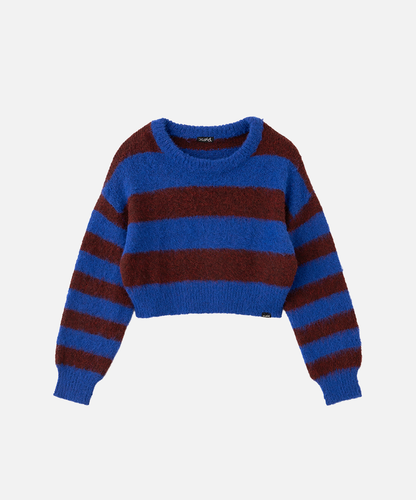 Grungy Knitted Striped Sweater