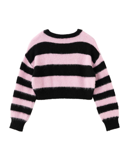 Grungy Knitted Striped Sweater