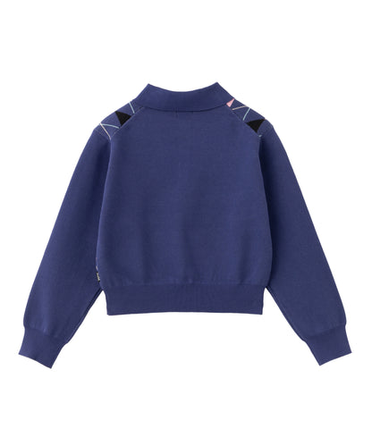 Argyle Knitted Polo