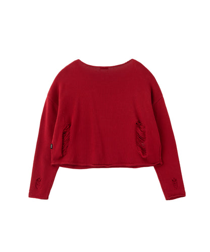 Distressed Knitted Sweater