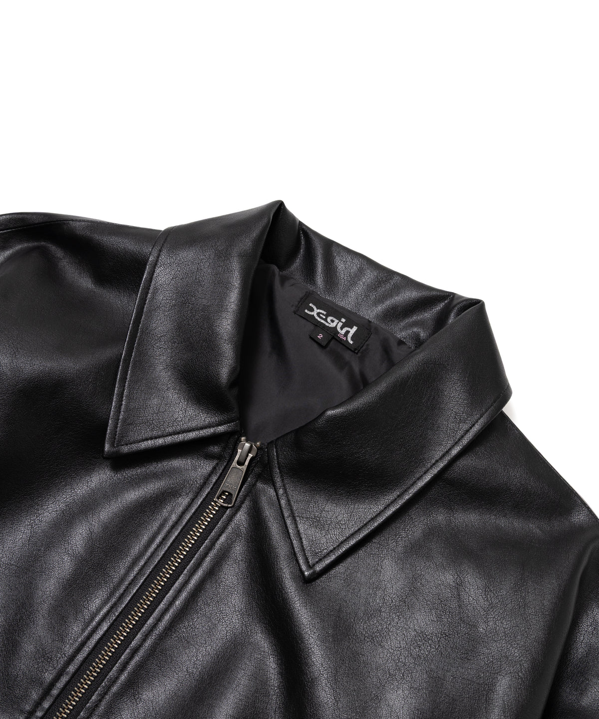 Faux Leather Trucker Jacket