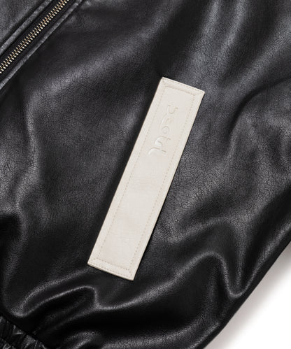 Faux Leather Trucker Jacket