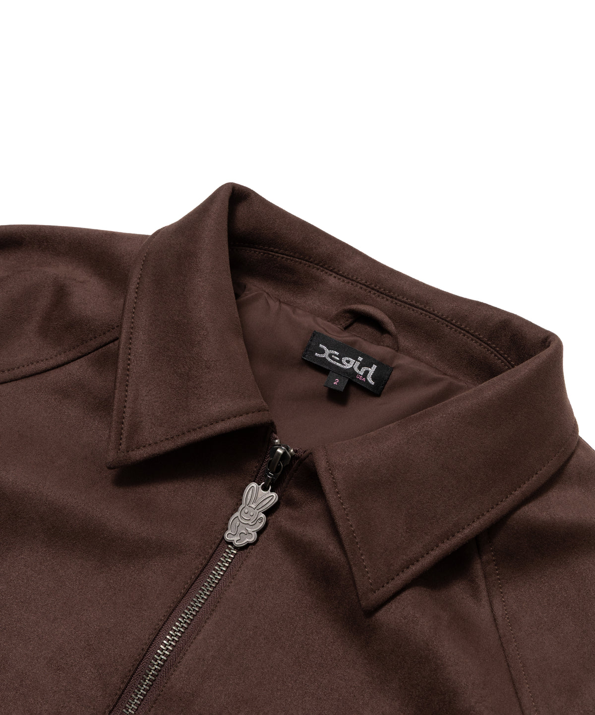 Faux Suede Trucker Jacket