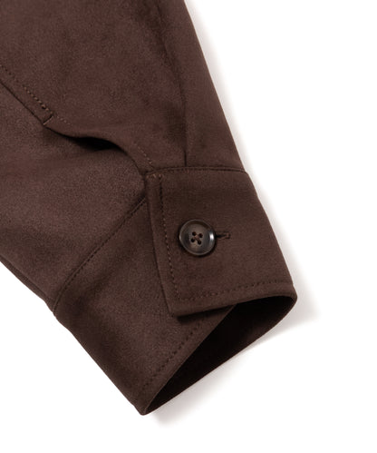 Faux Suede Trucker Jacket