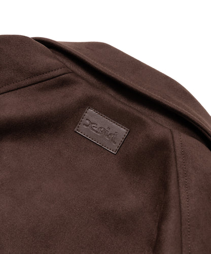 Faux Suede Trucker Jacket