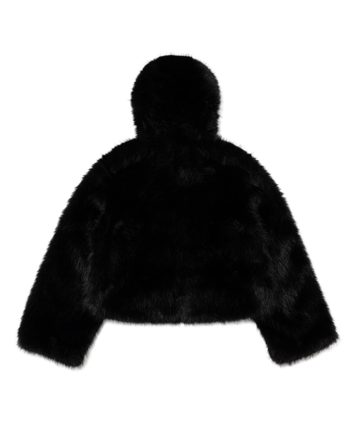 Shaggy Faux Fur Hoodie Jacket