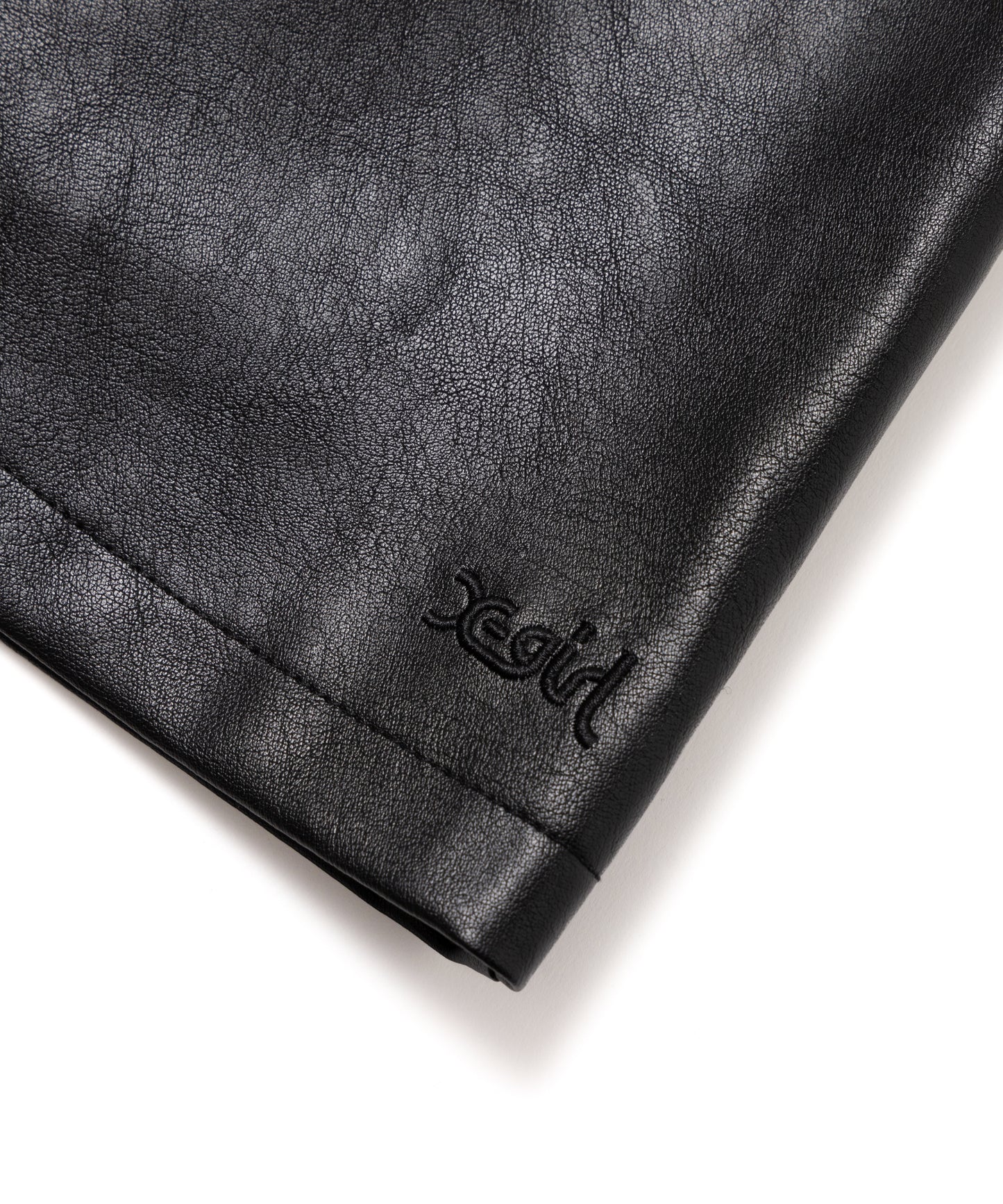 Faux Leather Zip Skirt