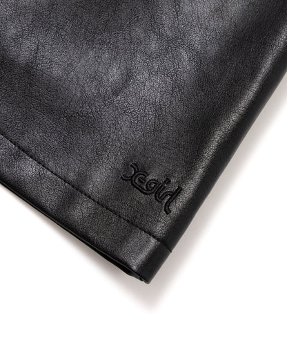 Faux Leather Zip Skirt