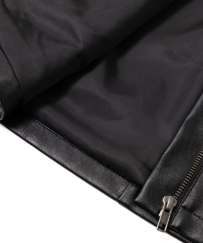 Faux Leather Zip Skirt