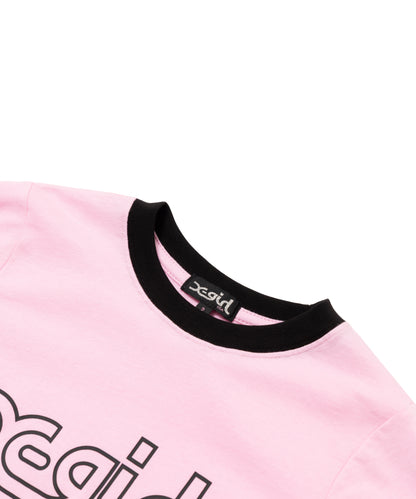 X-girl Logo Ringer S/S Tee