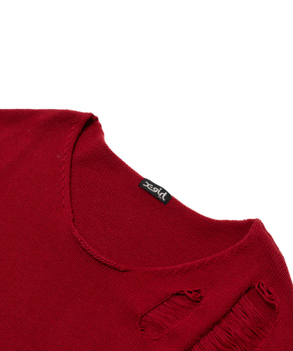 Distressed Knitted Sweater
