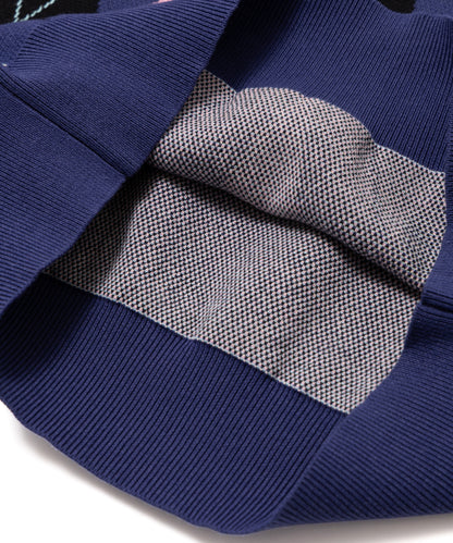 Argyle Knitted Polo