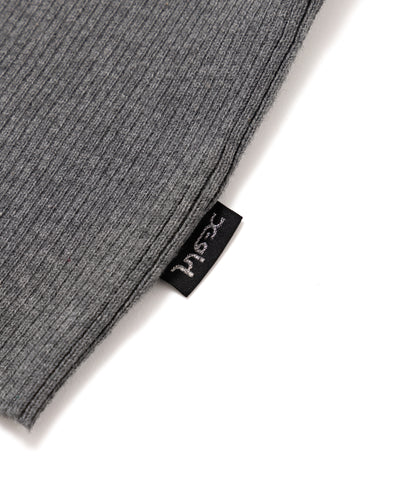 Rib-Knit Zip Hoodie