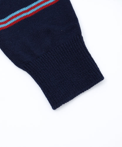 Striped Knitted L/S Polo