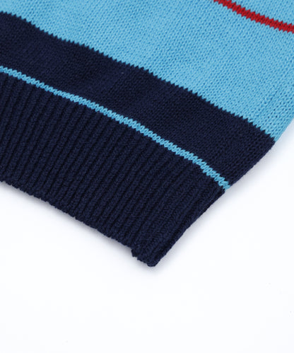 Striped Knitted L/S Polo