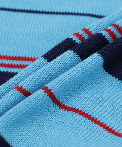 Striped Knitted L/S Polo