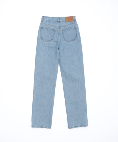 Zipper Denim Long Pants