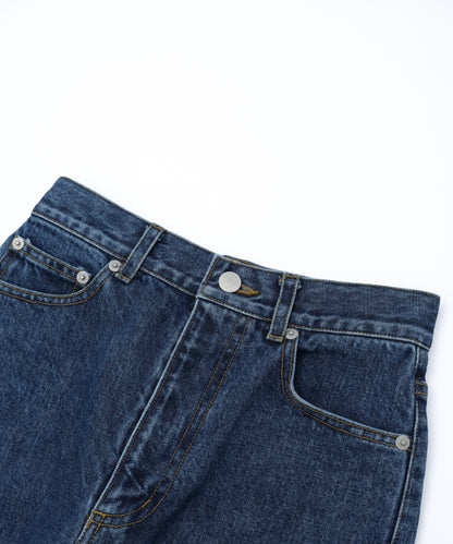 Zipper Denim Long Pants