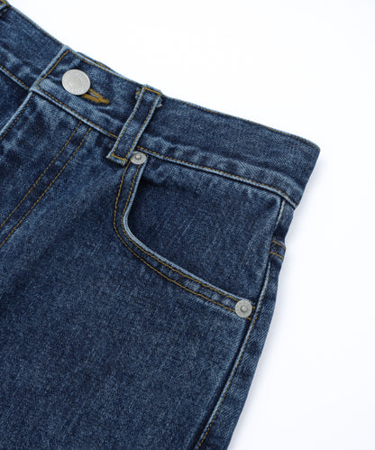 Zipper Denim Long Pants