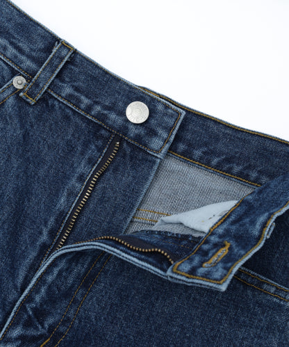 Zipper Denim Long Pants