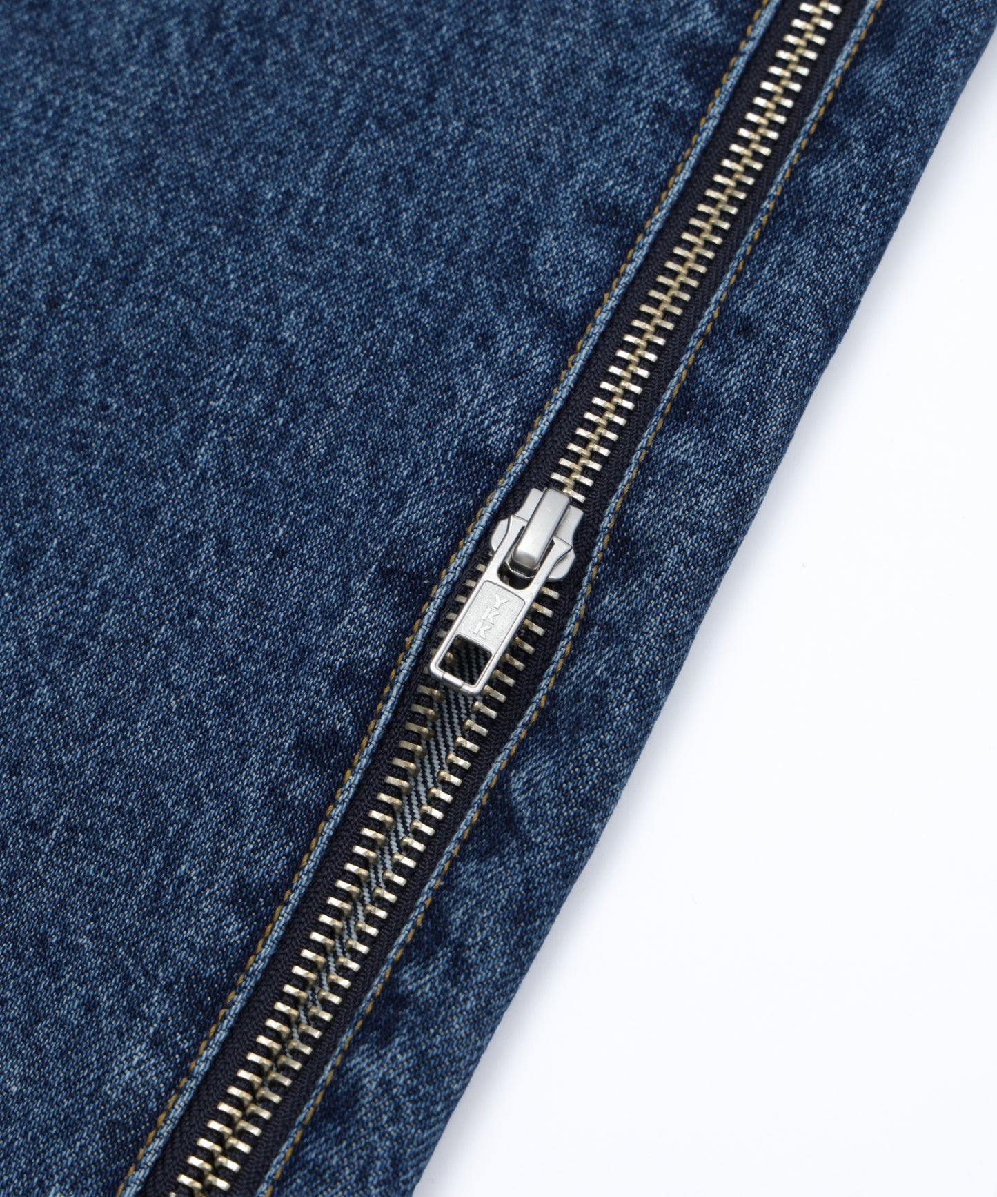 Zipper Denim Long Pants