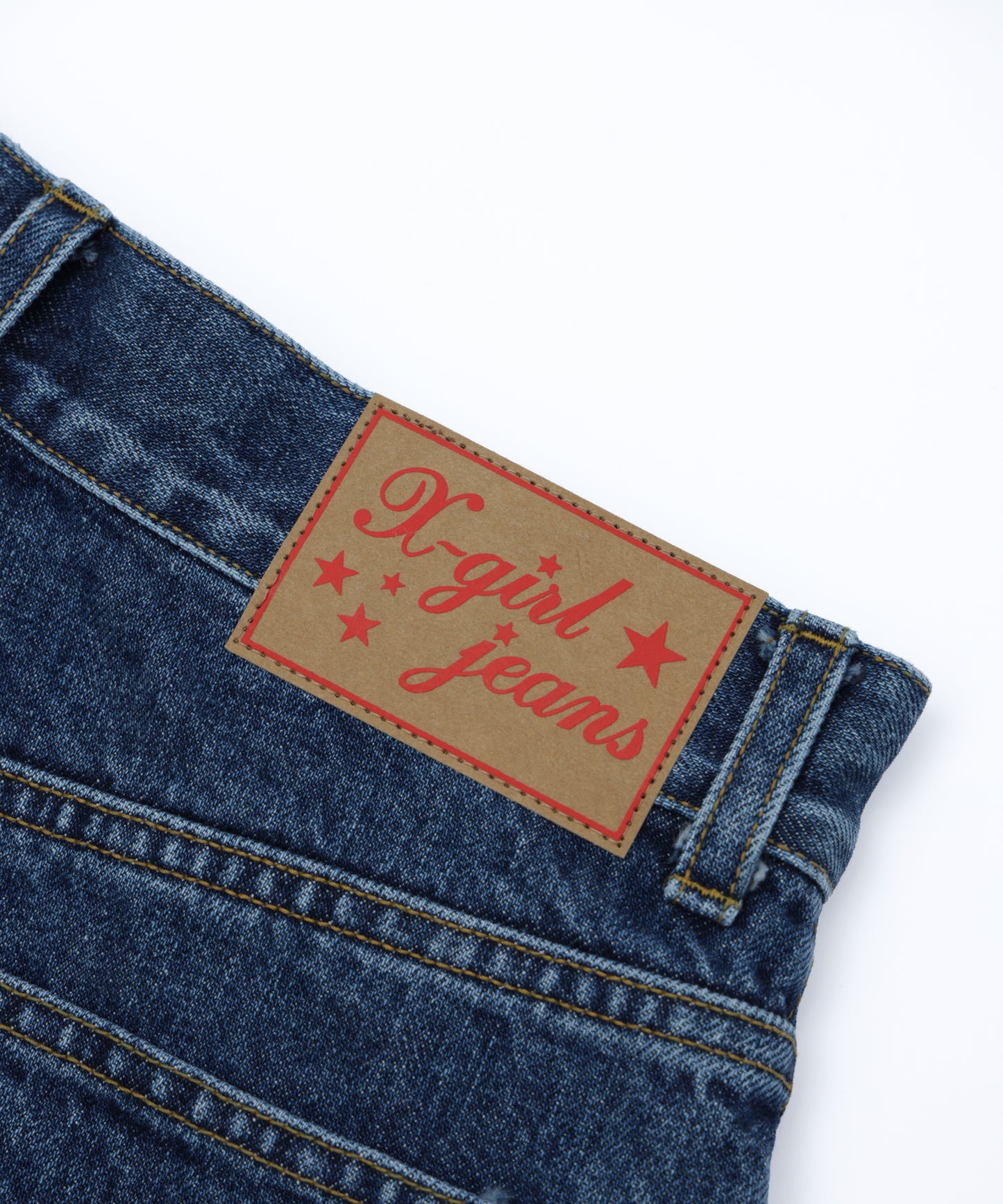 Zipper Denim Long Pants