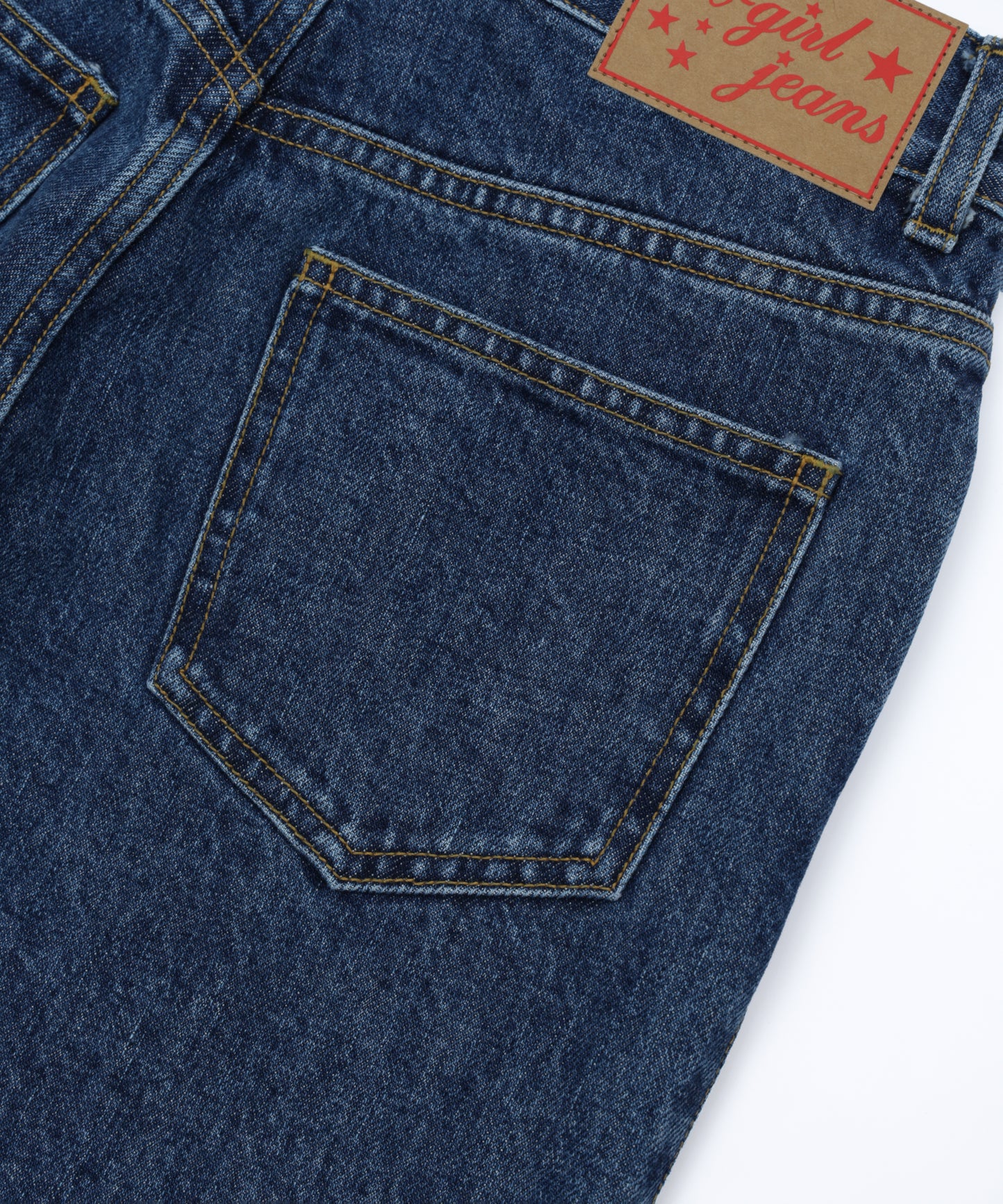 Zipper Denim Long Pants