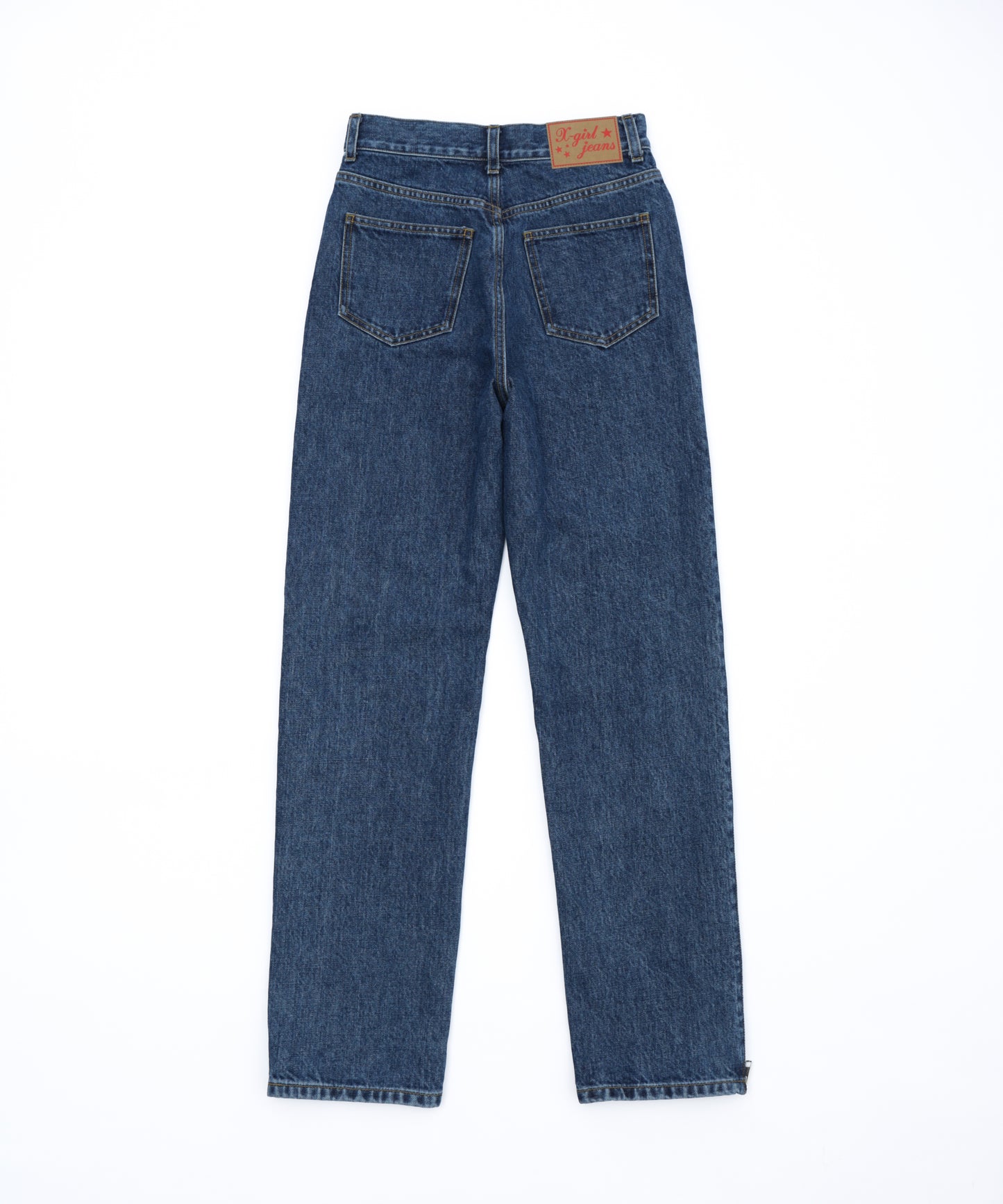 Zipper Denim Long Pants