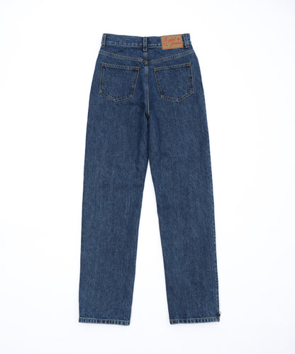 Zipper Denim Long Pants